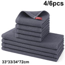 Axyaa Waffle Weave Kitchen Towel Set Absorbent Quick Dry Dishcloth Wash Cloth