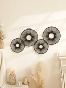 Axyaa Macrame Round Wall Hanging Decor - Boho Aesthetic Room Ornament & Gift