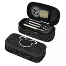 Axyaa Mickey Mouse Pencil Bag: High Capacity Makeup and Stationery Case