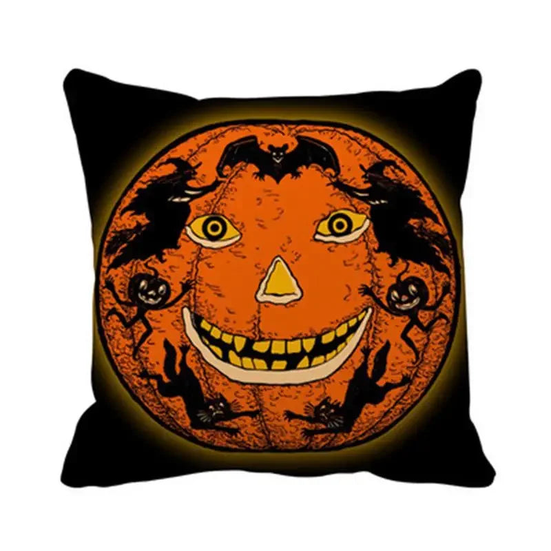 Halloween Cartoon Pumpkin Bat Ghost Pillowcase for Axyaa Home Decoration