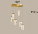 Axyaa Nordic Stair Chandelier, Living Room Pendant Lights, Indoor Dining Ceiling Light