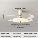 Axyaa Minimalist Ceiling Fan Pendant Light for Dining Room and Living Room