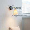 Axyaa Ceramic LED Wall Lamp with Rotate Up Down Feature and Pull Chain Switch