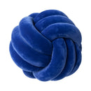 Axyaa Velvet Knot Ball Pillow: Round Handmade Decor Cushion