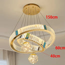 Axyaa Luxury Crystal Chandelier for Living Room and Bedroom Lighting