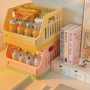 Axyaa Desk Color Storage Basket Organizer with Wheels