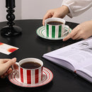 Axyaa Color-Block Ceramic Coffee Cup - High-Value Business Gift Mug