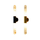 Axyaa Brass Marble Wall Lamp LED Luxury Home Decor Bedroom Wall Hanging