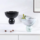 Axya Marble Fruit Plate Jewelry Tray for Home Decor and Flower Pots.