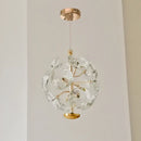 Axyaa Red Crystal Pendant Lamp: Nordic Design for Luxurious Living Room and Bedroom