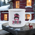 Axyaa Love Enamel Mug Set - Romantic Couples Coffee Cups