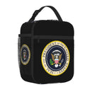 Axyaa Presidential Seal Insulated Lunch Bag for Work School Picnic Reusable Thermal Cooler