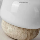 Yellow Cave Stone Wabi Sabi Style Bedside Lamp by Axyaa with Light Source