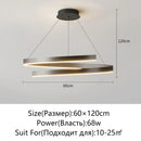 Axyaa Spiral Chandelier: Modern Dimmable Round Ceiling Light in Black/White