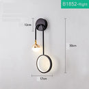 Axyaa Nordic Circle Ball Wall Lamps, Retro Minimalist Bedside Light, Gold