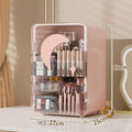 Axyaa Moon Pattern Cosmetics Storage Box - Large Capacity Makeup & Skincare Organizer