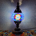 Axyaa Turkish Mosaic Table Lamp: Handcrafted Vintage Art Deco Bedside Light