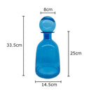 Axyaa Glass Ball Cap Vase: Modern Home Decor Desk Floral Hydroponics Arrangement