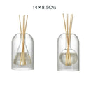 Axyaa Clear Glass Aromatherapy Diffuser Bottle with Reed Sticks & Essential Oil Storage