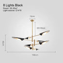 Axyaa Modern Renaissance Gold Black Metal Chandelier Nordic Design Dining Bedroom Light