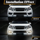 Axyaa Isuzu MU-X 2014-2016 Led DRL Fog Lamps Dynamic Signal White Yellow