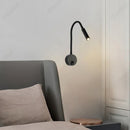 Axyaa Simple Hose LED Wall Lamp with Switch - High Sense Bedside Lighting