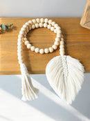 Axyaa Macrame Leaf Wall Hanging Rope Decor