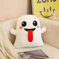 Axyaa Plush Ghost Pumpkin Eye Pillow Cushion - Halloween Decor & Gift