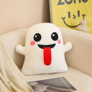 Axyaa Plush Ghost Pumpkin Eye Pillow Cushion - Halloween Decor & Gift