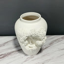 Axyaa Abstract Relief Ceramic Vase Sculpture Handmade Home Decor