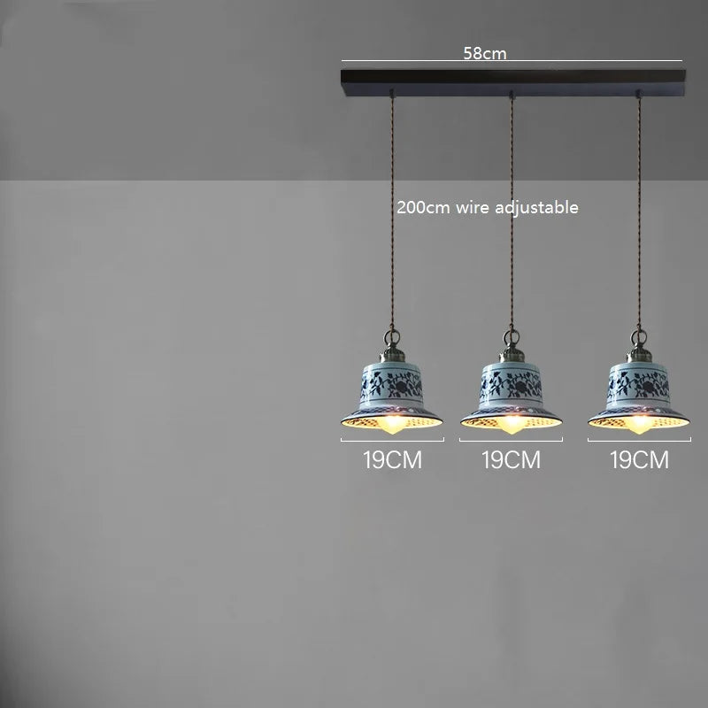 Axyaa Ceramic LED Pendant Lamp for Modern Home Decor Lighting