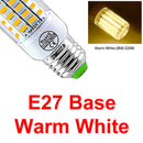 Axyaa LED Corn Bulb E27 E14 SMD 5730 24-72LEDs Chandelier Home Spotlight