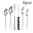 Axyaa 48-Piece Stainless Steel Tableware Set with Storage Box