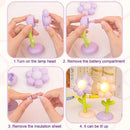 Axyaa Mini Flower Night Light: Cute Table Lamp for Kids' Bedroom and Desktop Ornament