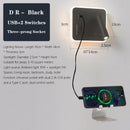 Axyaa Dual-Function LED Wall Sconce with USB Charging and Adjustable Spotlight