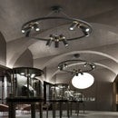 Axyaa Black Metal Pendant Lights | Modern Led Ring Light Fixture
