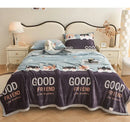 Axyaa Cloud Mink Velvet Cover Blanket - Milk Fiber Printed Blanket