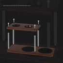 Axyaa Wooden Coffee Stand Camping Portable Brewing Tool Rack