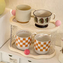 Axyaa 2 Tier Cup Holder & Organizer Tray - Kitchen Mug Storage Rack