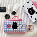 Axyaa Cartoon Cute Waterproof Cosmetic Bag - Portable Organizer for Women