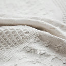 Axyaa Knitted Sofa Blanket with Tassel - Versatile Spring/Autumn Throw