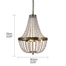 Axyaa Retro Royal Empire Crystal Pendant Chandelier
