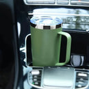 Axyaa 24oz Double Wall Coffee Tumbler with Handle Lid Stainless Steel Insulated Cup