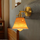 Axyaa Vintage White Ceramic LED Wall Sconce - Nordic Minimalism Stair Loft Bedroom Light