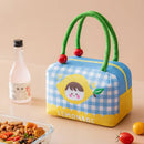 Axyaa Fruit Cartoon Lunch Bag: Large Capacity Thermal Insulated Tote for Kids & Adults