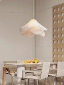 Axyaa Nordic Flowers Cloth Chandelier LED Pendant Lights Loft Hanging Lamps