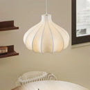 Axyaa Nordic Silk Fabric Pendant Chandelier for Dining Bedroom LED Lamp