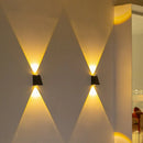 Axyaa Solar Wall Light for Garden Villa Courtyard Decor - Up and Down Lighting