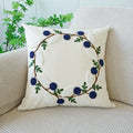 Axyaa Floral Embroidery Cotton Pillowcase - Cojines Decoration for Living Room