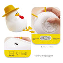 Axya Cute Duck Silicone Night Light - 3-Level Dimmable USB Lamp for Kids